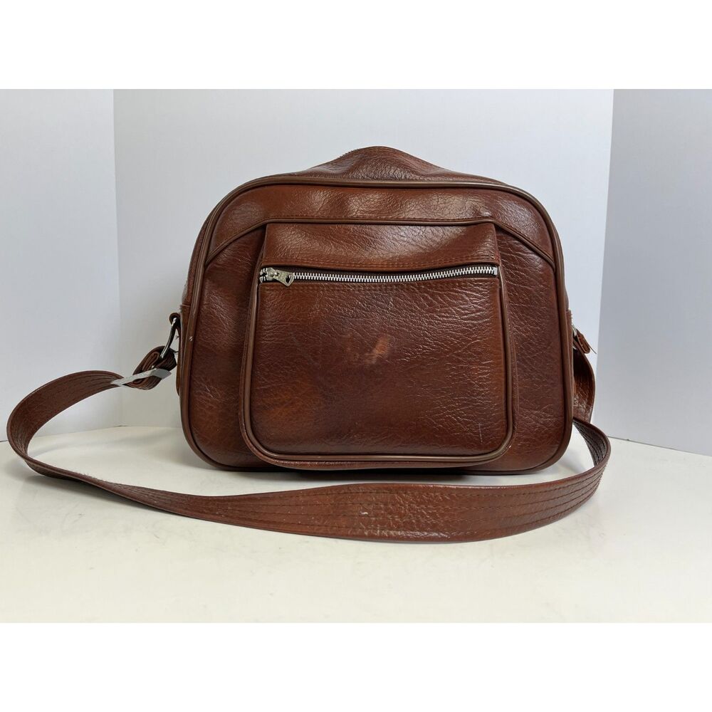 Vintage American Tourister Escort Travel Bag 70s Brown Carry On Weekender